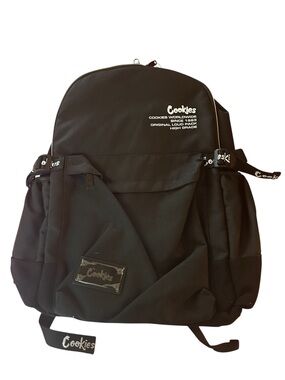 Cookies Black Men's Backpack with Multiple Pockets